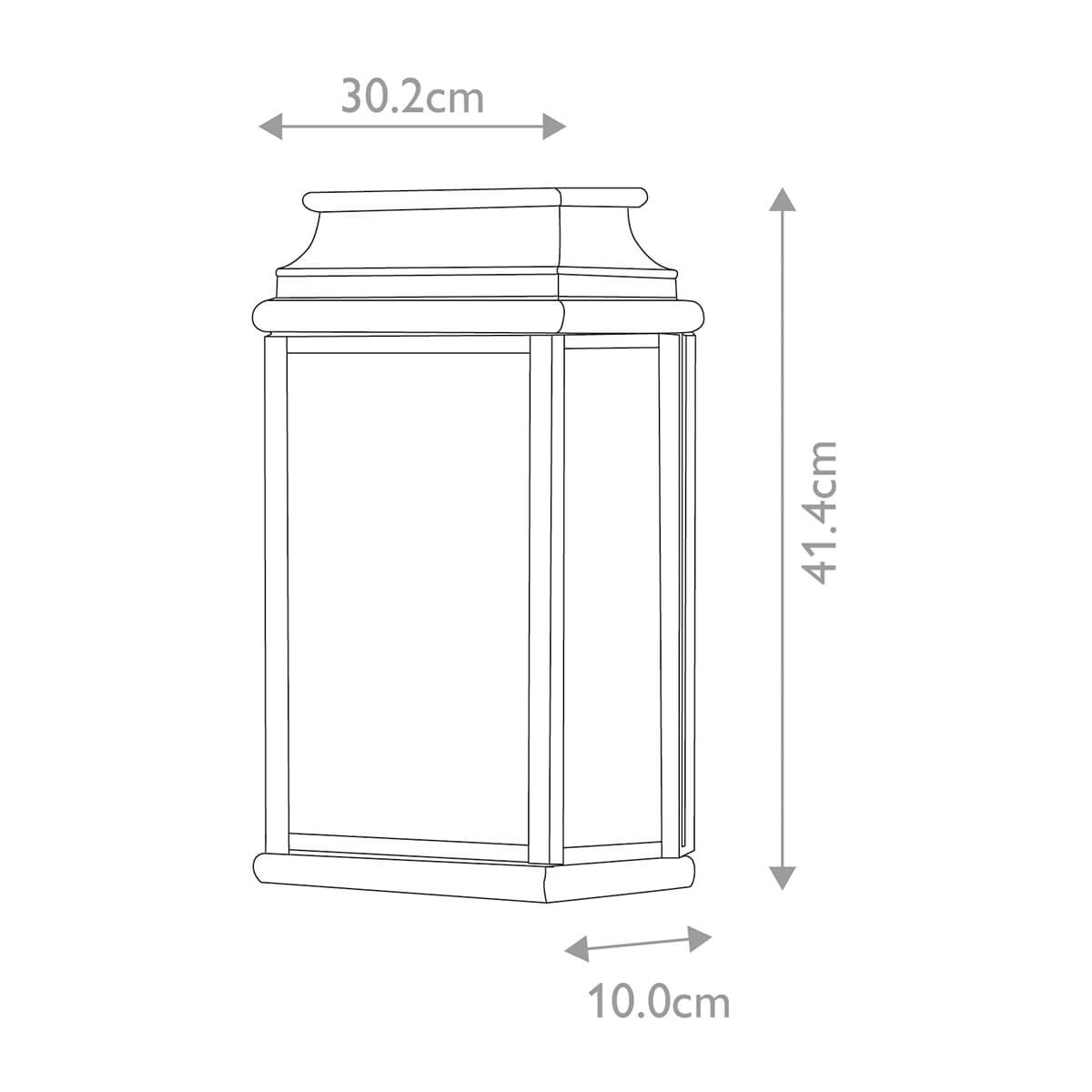 Latarnia ścienna na elewację ST-MARTINS-L-BR Elstead do ogrodu mosiądz