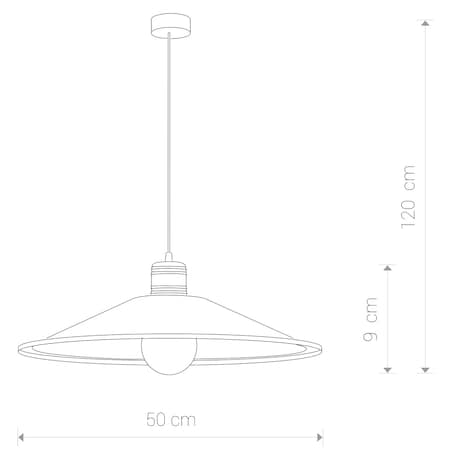 Lampa sufitowa 6444 GARRET M Czekoladowy Nowodvorski