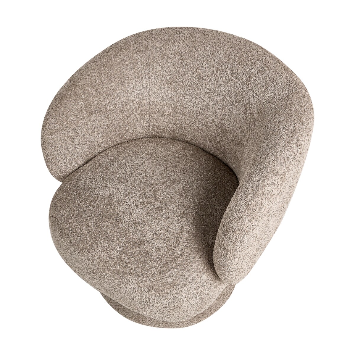 Fotel obrotowy LIEKSA Boucle Beżowy