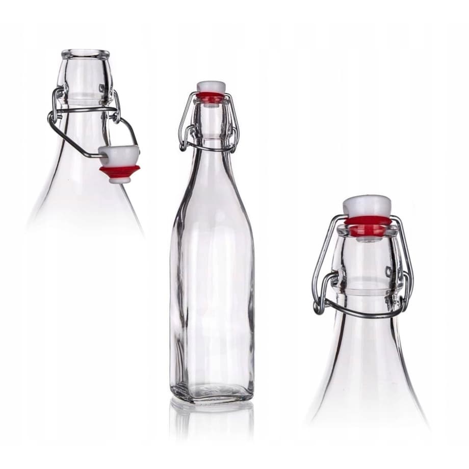 BUTELKA SZKLANA Z KORKIEM KLIPS na SOKI BORMIOLI 500 ml jakość alkohol 1szt
