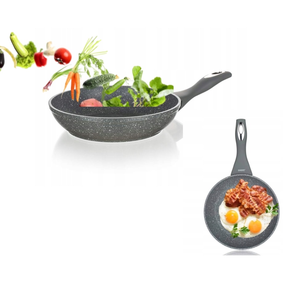 PATELNIA PATELKA ALUMINIOWA 20cm GRANITE banquet marmurkowa pieczenia obiad