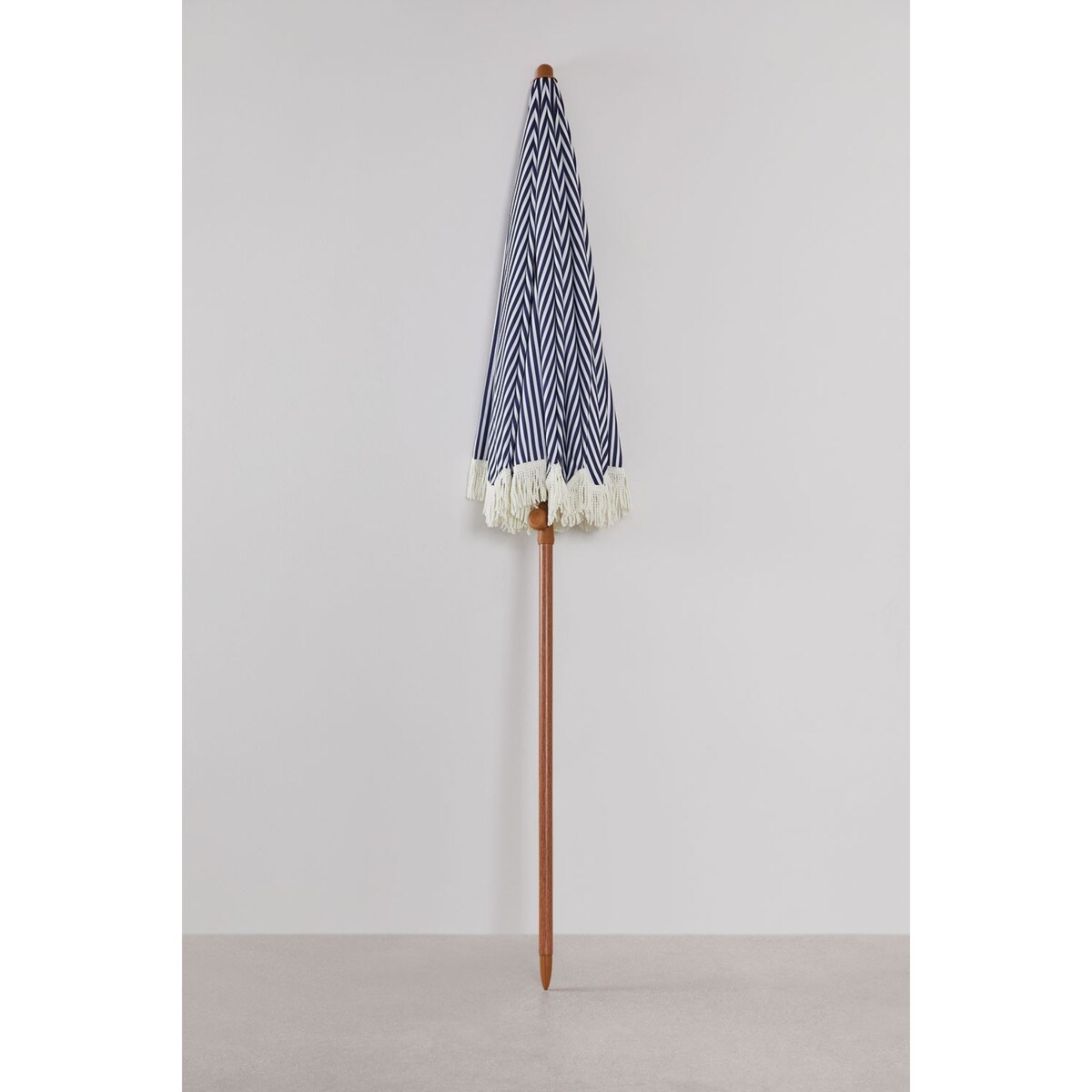 Parasol ogrodowy retro biało-granatowy Mika Ø175 cm