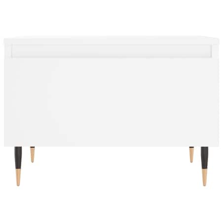 vidaXL Stolik kawowy, biały, 50x46x35 cm, materiał drewnopochodny