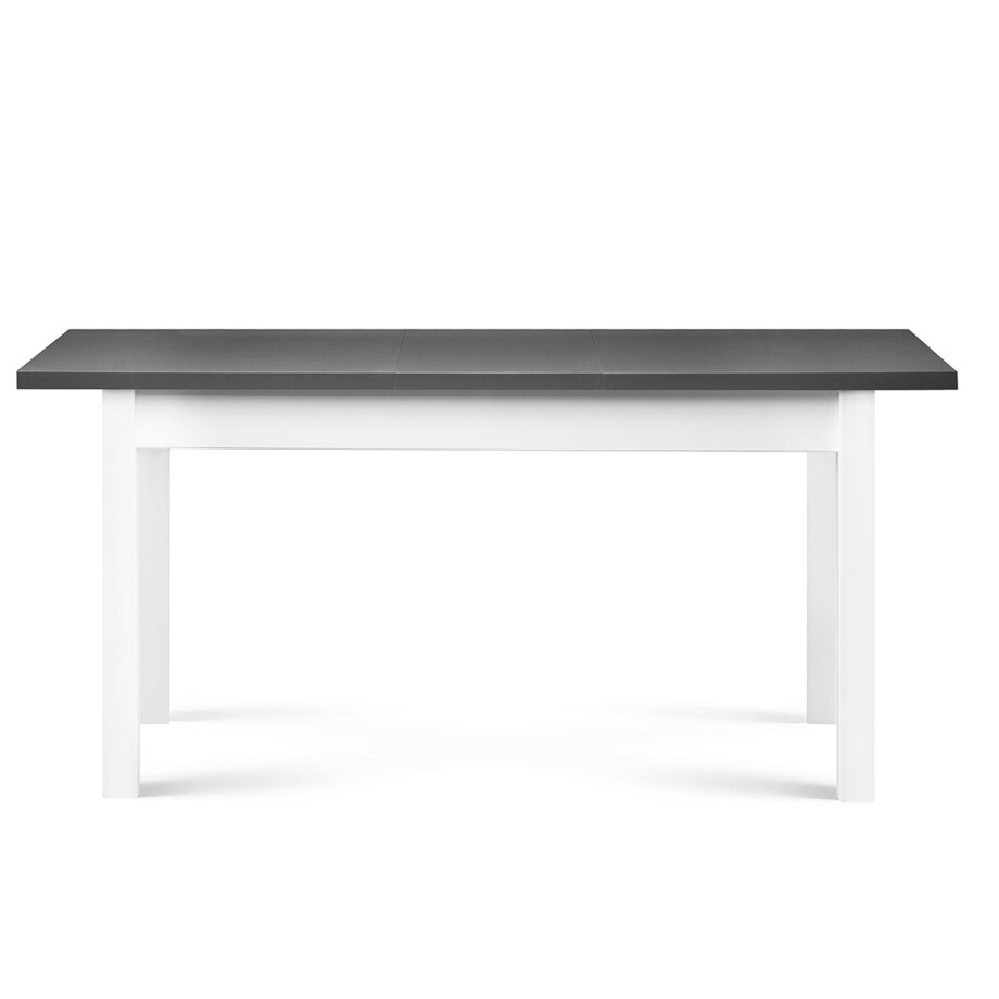 KONSIMO CENARE Rozkładany prosty stół 140 x 80 cm biały / szary