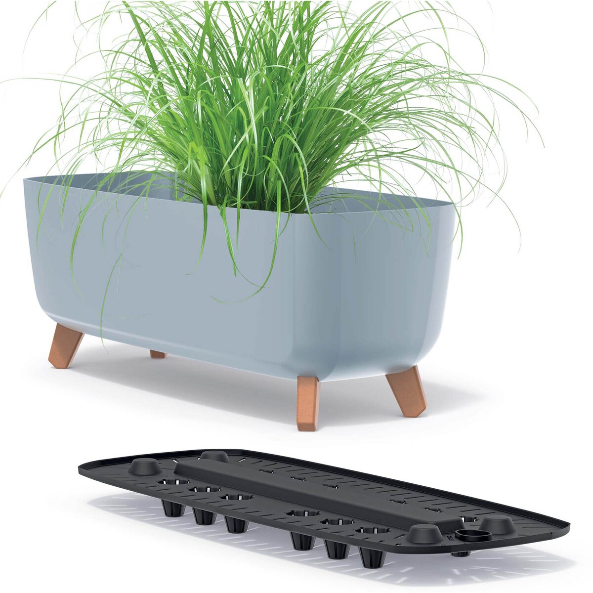 Donica Na Cmentarz Skrzynka Korytko Doniczka Na Wszystkich Świętych Gracia Case 58 Cm Szara