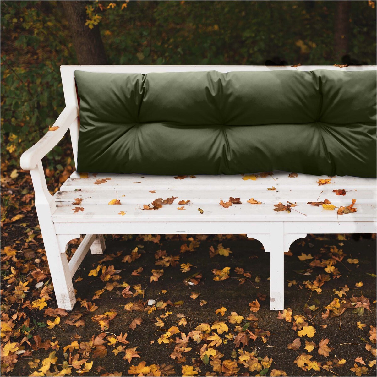 Poduszka Ogrodowa Na Huśtawkę Ławkę 120X40 Cm Na Meble Palety Wodoodporna Zielona