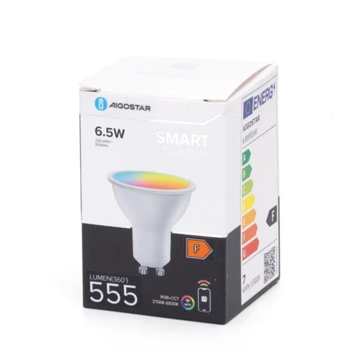 inteligentna żarówka led wb gu10 wi-fi 6,5w