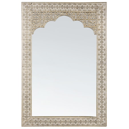 Lustro ścienne PALI 60 cm 90 cm Metal Złoty