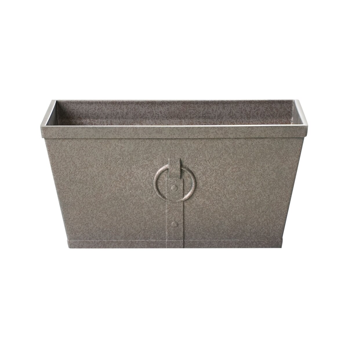 Zestaw 2 doniczek PORIA Kamień 60 cm Brązowy