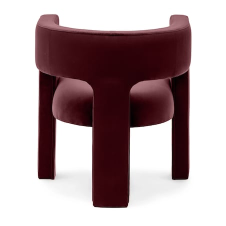 Fotel wypoczynkowy aksamitny bordowy Tiana