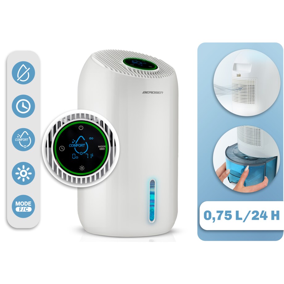 Osuszacz powietrza pochłaniacz wilgoci timer led Berdsen