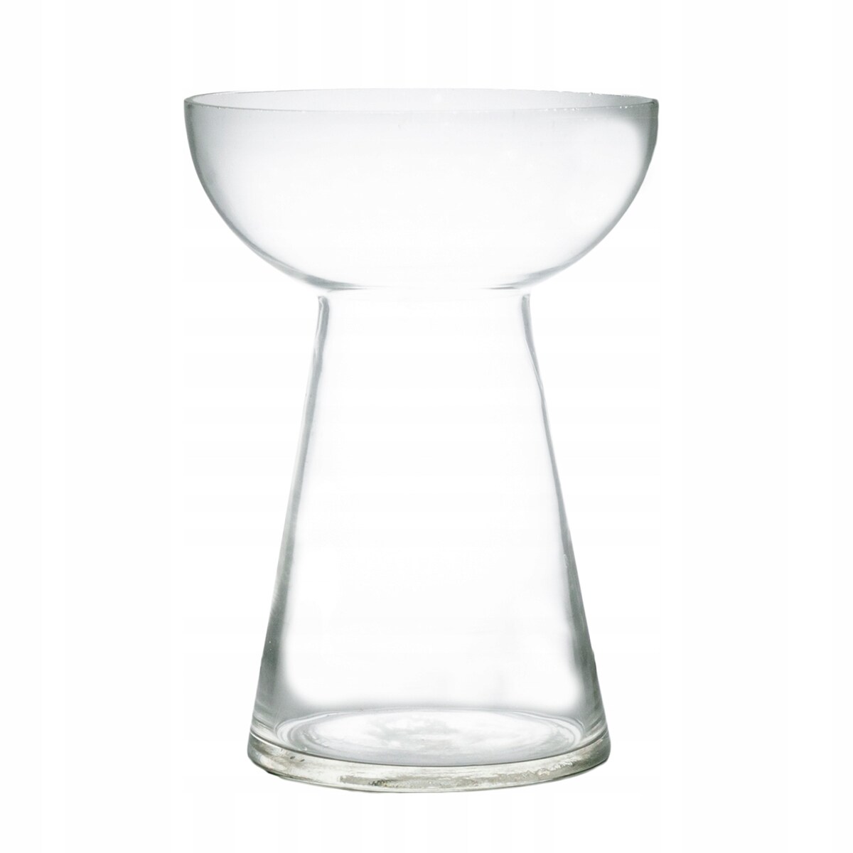 WAZON WINDI przezroczysty szklany śr. 13cm