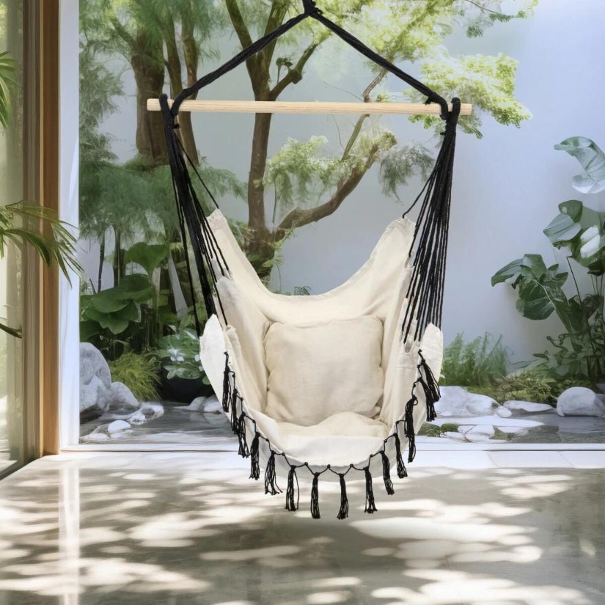 Fotel wiszący JUMI ogrodowy huśtawka kokon krzesło brazylijskie