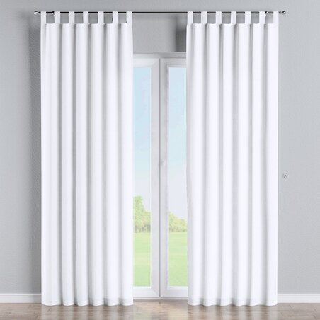 Zasłona na szelkach 1 szt. 130x245 śnieżnobiały