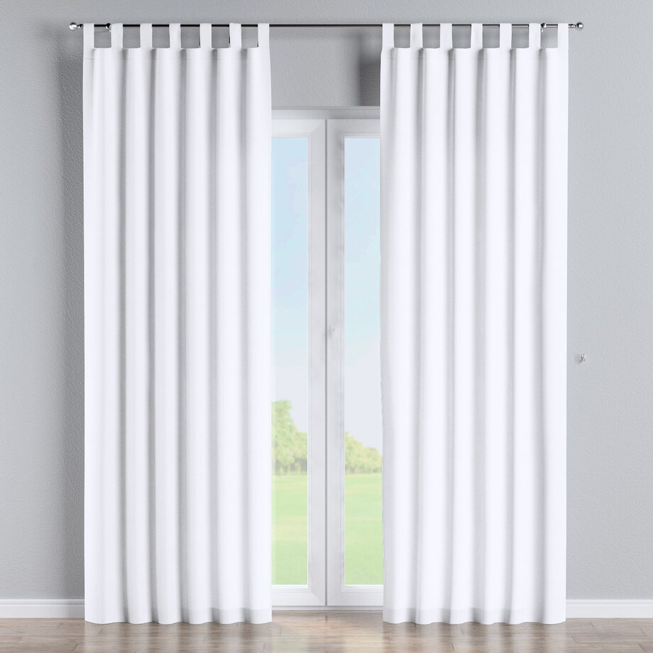 Zasłona na szelkach 1 szt. 130x245 śnieżnobiały