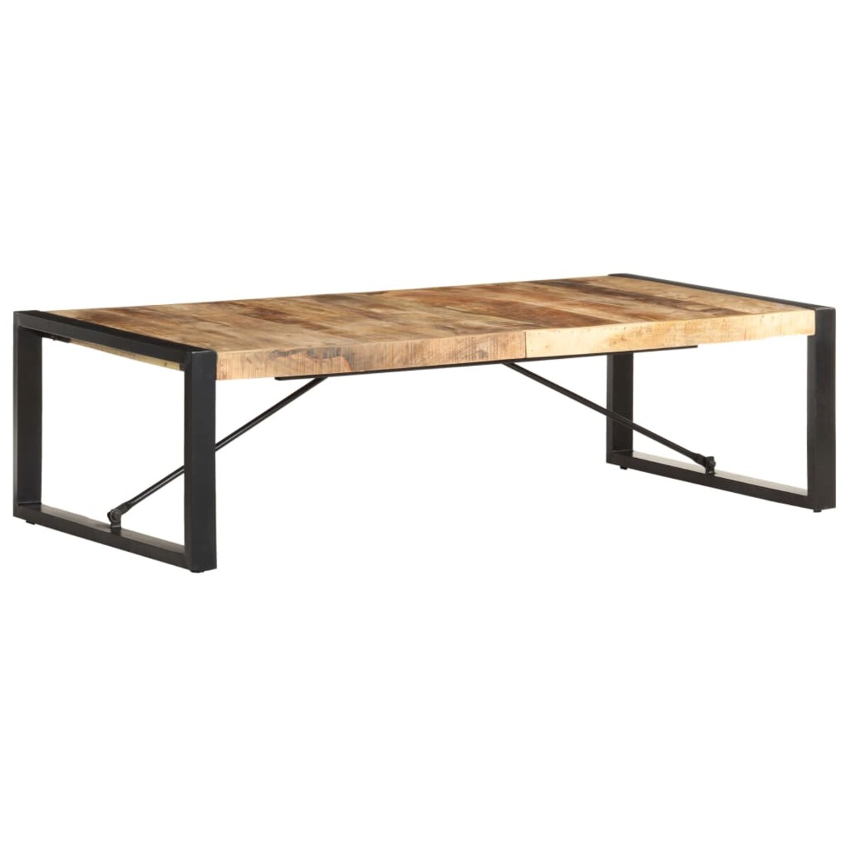 vidaXL Stolik kawowy, 140 x 70 x 40 cm, surowe drewno mango