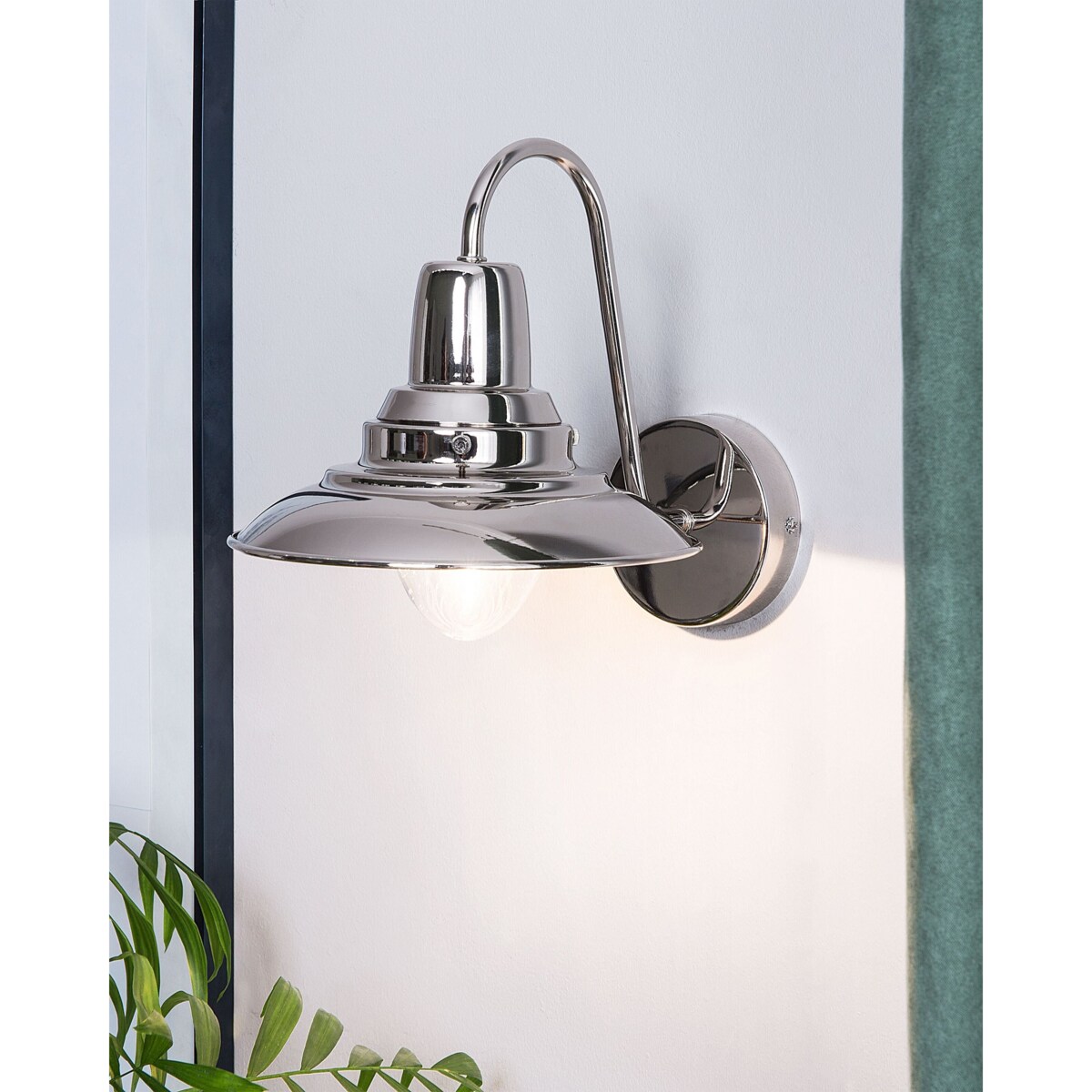Lampa ścienna LUZA Srebrny Metal