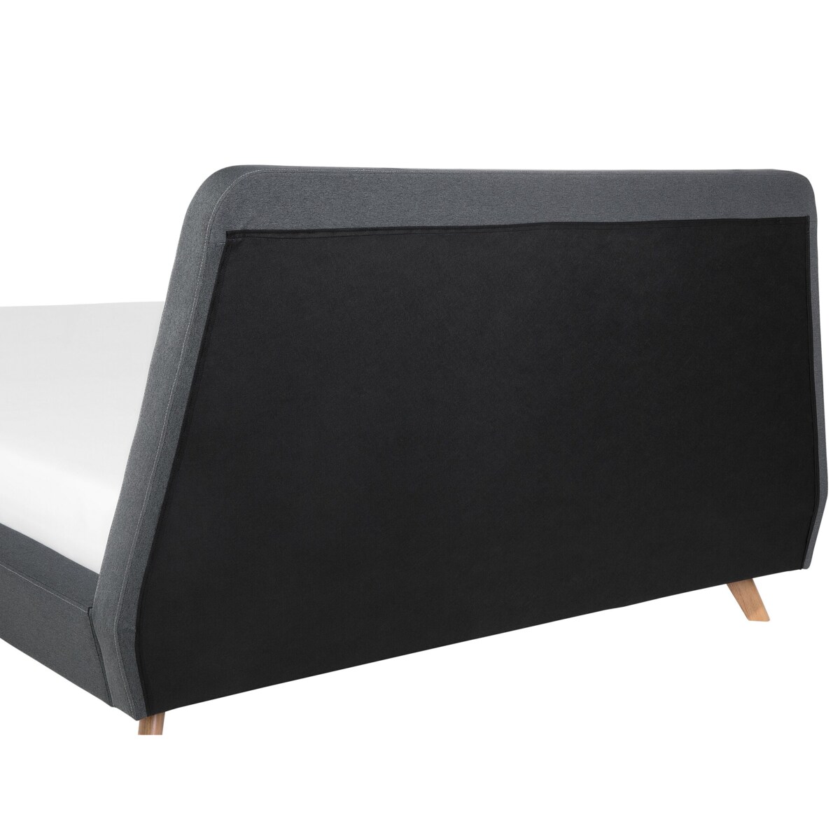 Łóżko tapicerowane 160 x 200 cm szare VIENNE