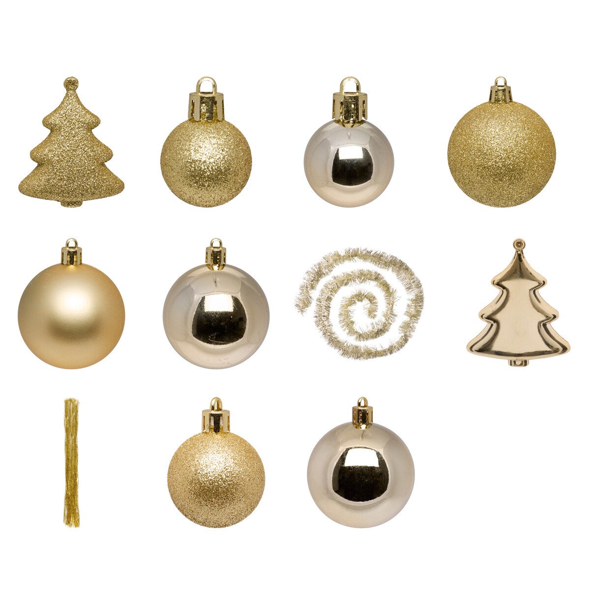 Zestaw ozdób choinkowych, 44 elementy