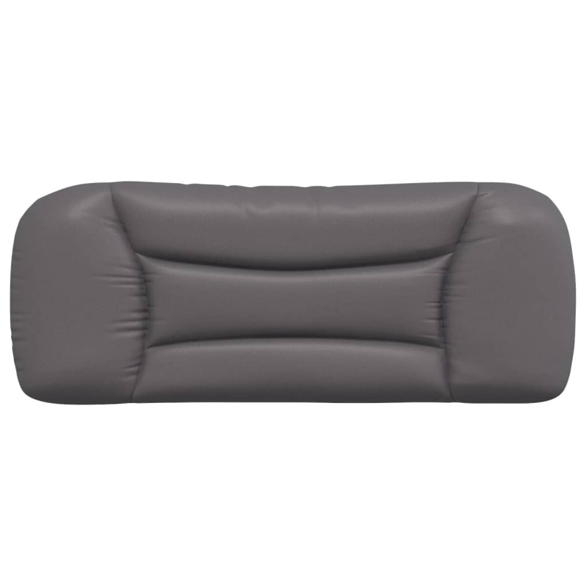 vidaXL Poduszka na wezgłowie, Hvar, szara, 100 cm, sztuczna skóra