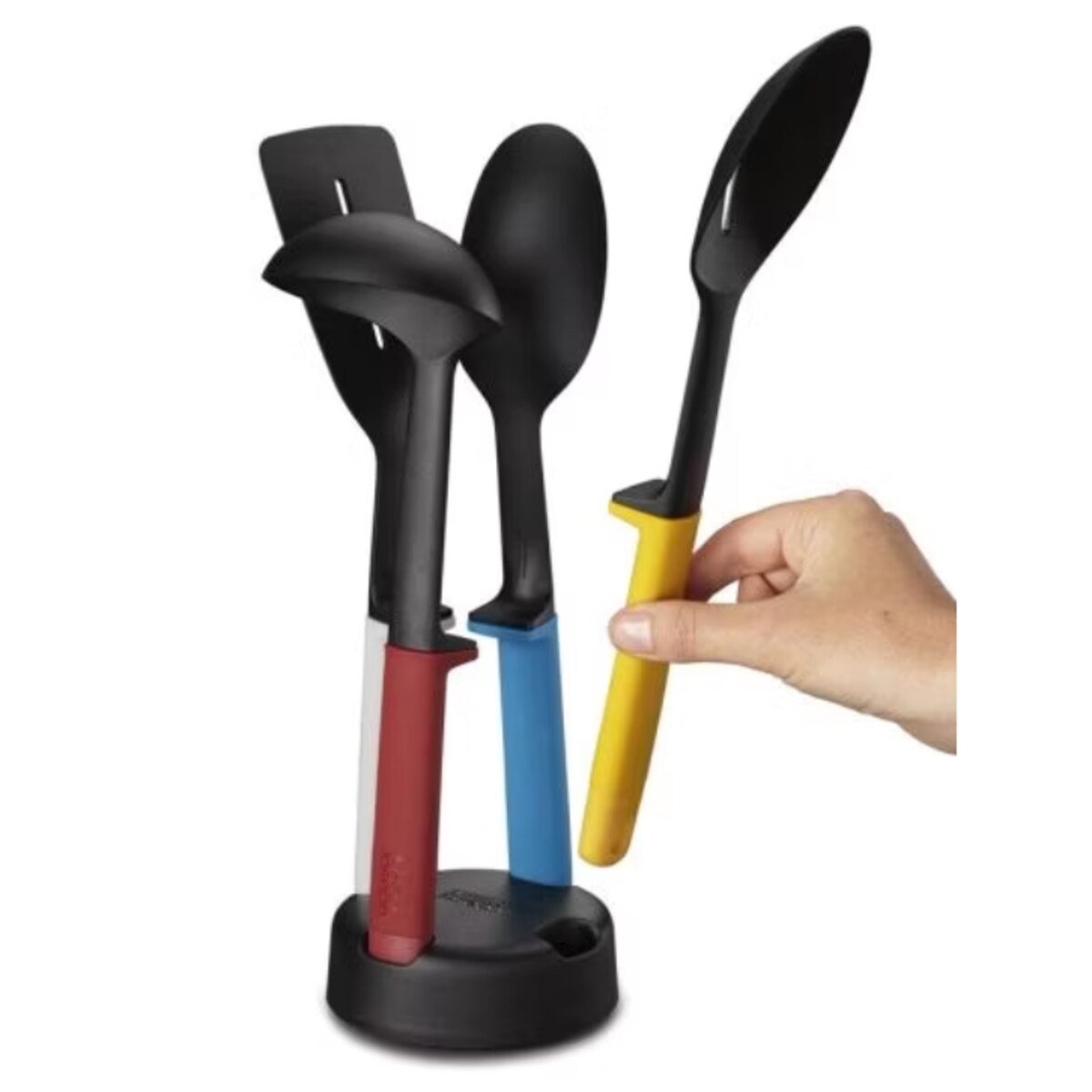 Zestaw 4 narzędzi kuchennych + podstawka Elevate, 32.5 x 14 x 12 cm, Joseph Joseph