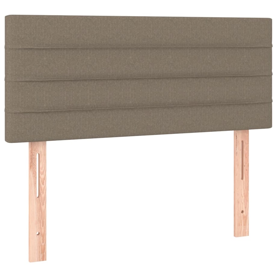 vidaXL Zagłówek do łóżka, taupe, 100x5x78/88 cm, tkanina