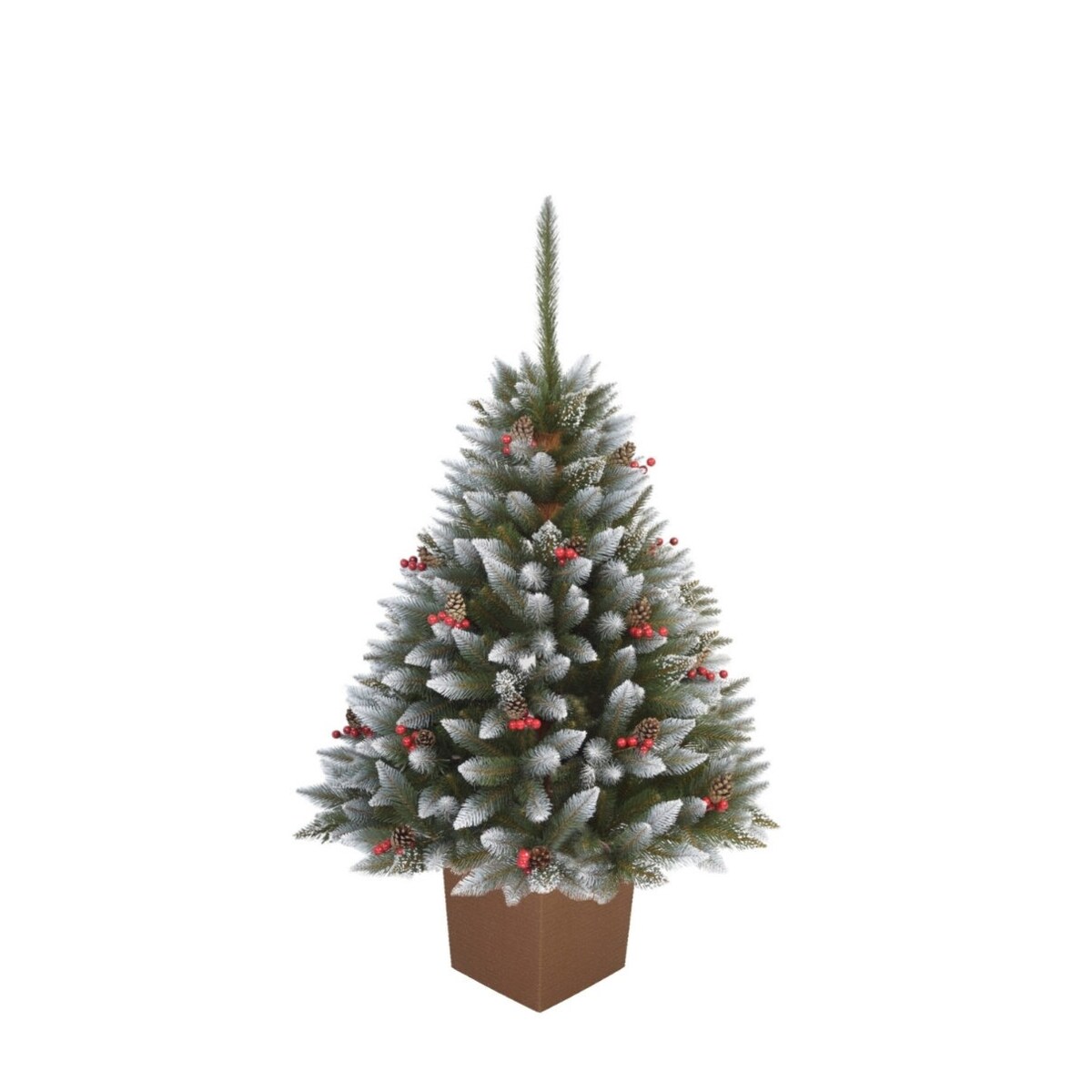 Choinka Premium Świerk Diamentowy Ilex w Kwadratowej Donicy 180 cm X-Choinka 7 kolorów donicy