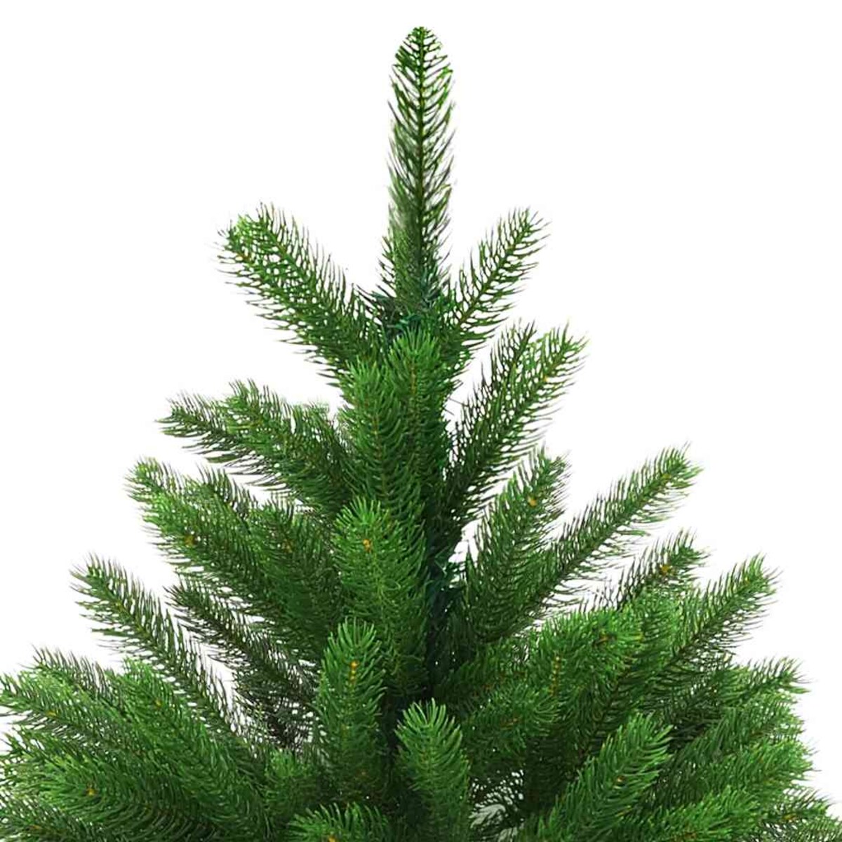 vidaXL Sztuczna choinka z lampkami i bombkami, 120 cm, zielona