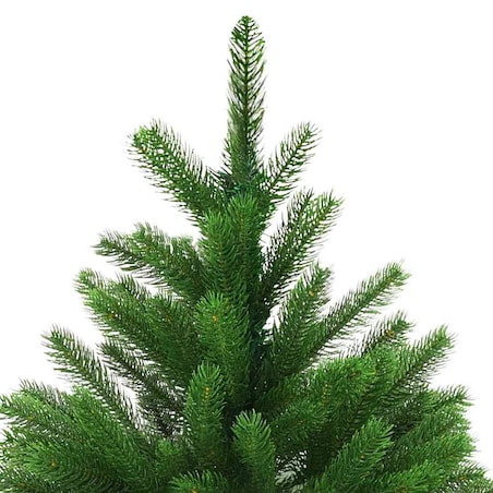 vidaXL Sztuczna choinka z lampkami i bombkami, 120 cm, zielona