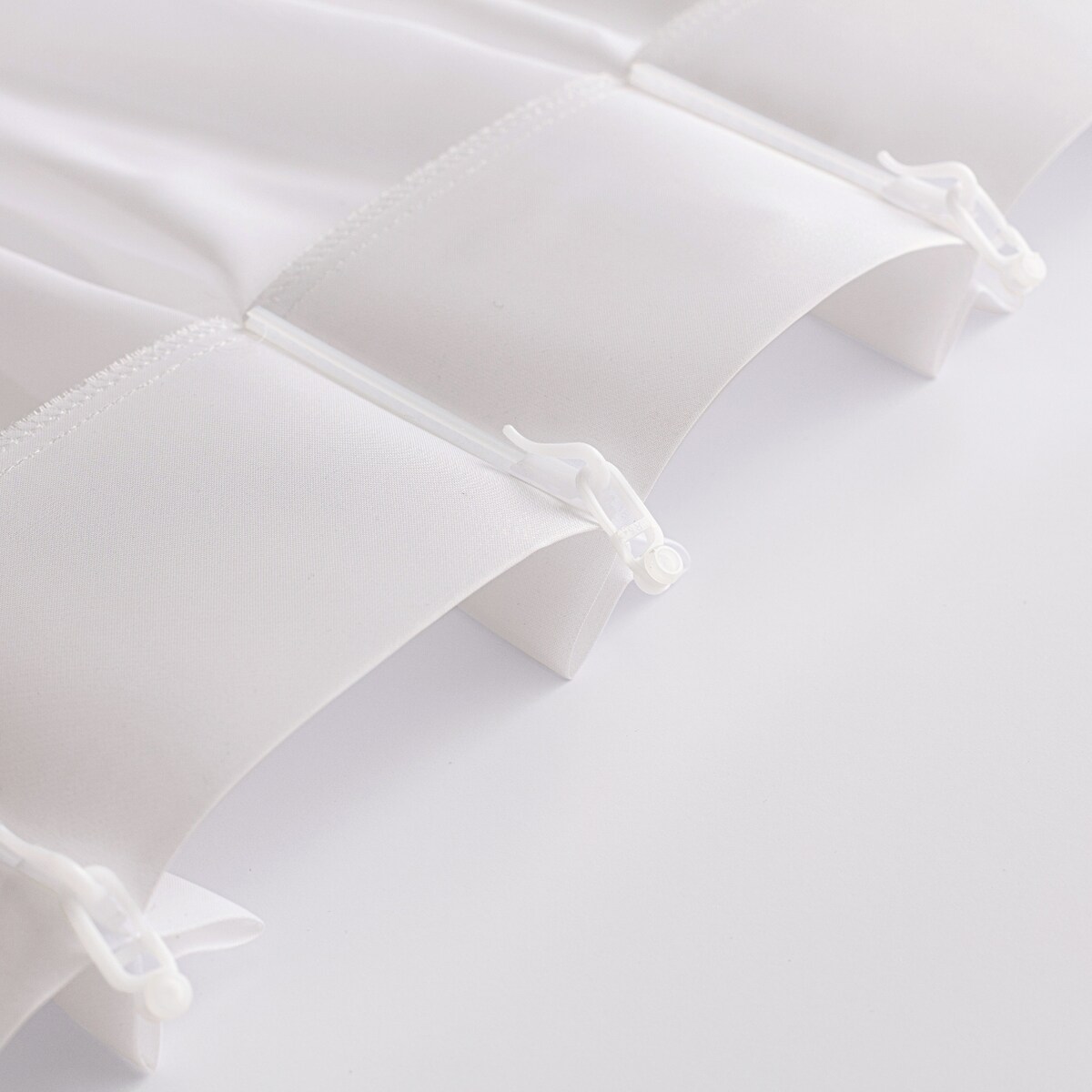 Firana na haczykach flex podwójnych 300x265 ecru