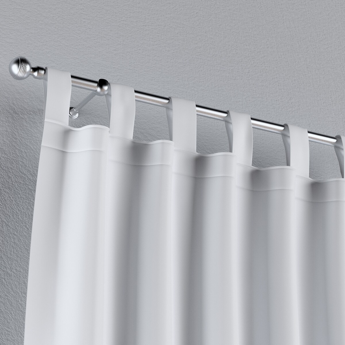 Zasłona na szelkach 1 szt. 130x260 biały z połyskiem