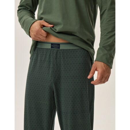 Piżama Hale 41917-70X Zielona Zielony, XXL