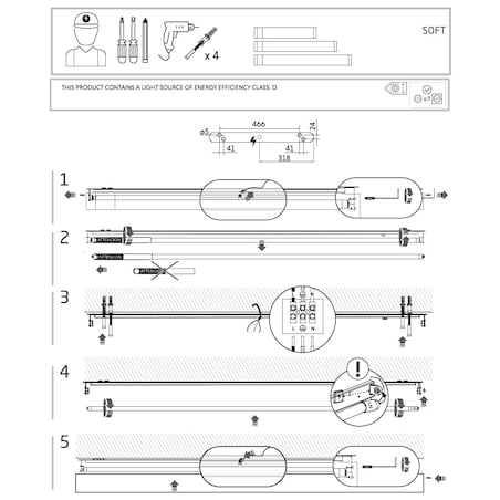 Lampa sufitowa 7540 SOFT CEILING LED 60X6 Biały Nowodvorski
