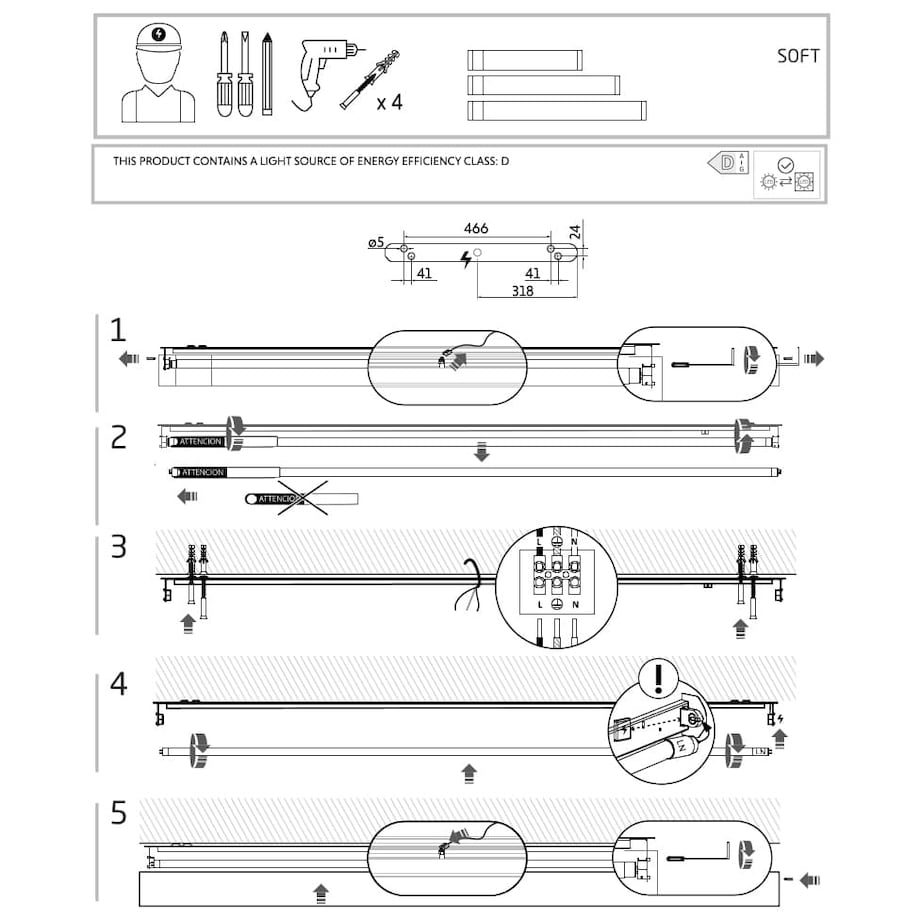 Lampa sufitowa 7540 SOFT CEILING LED 60X6 Biały Nowodvorski