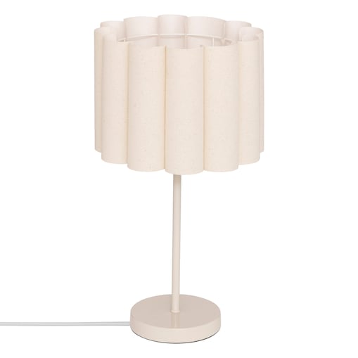 Lampa stołowa RONA materiałowy klosz, wys. 49 cm
