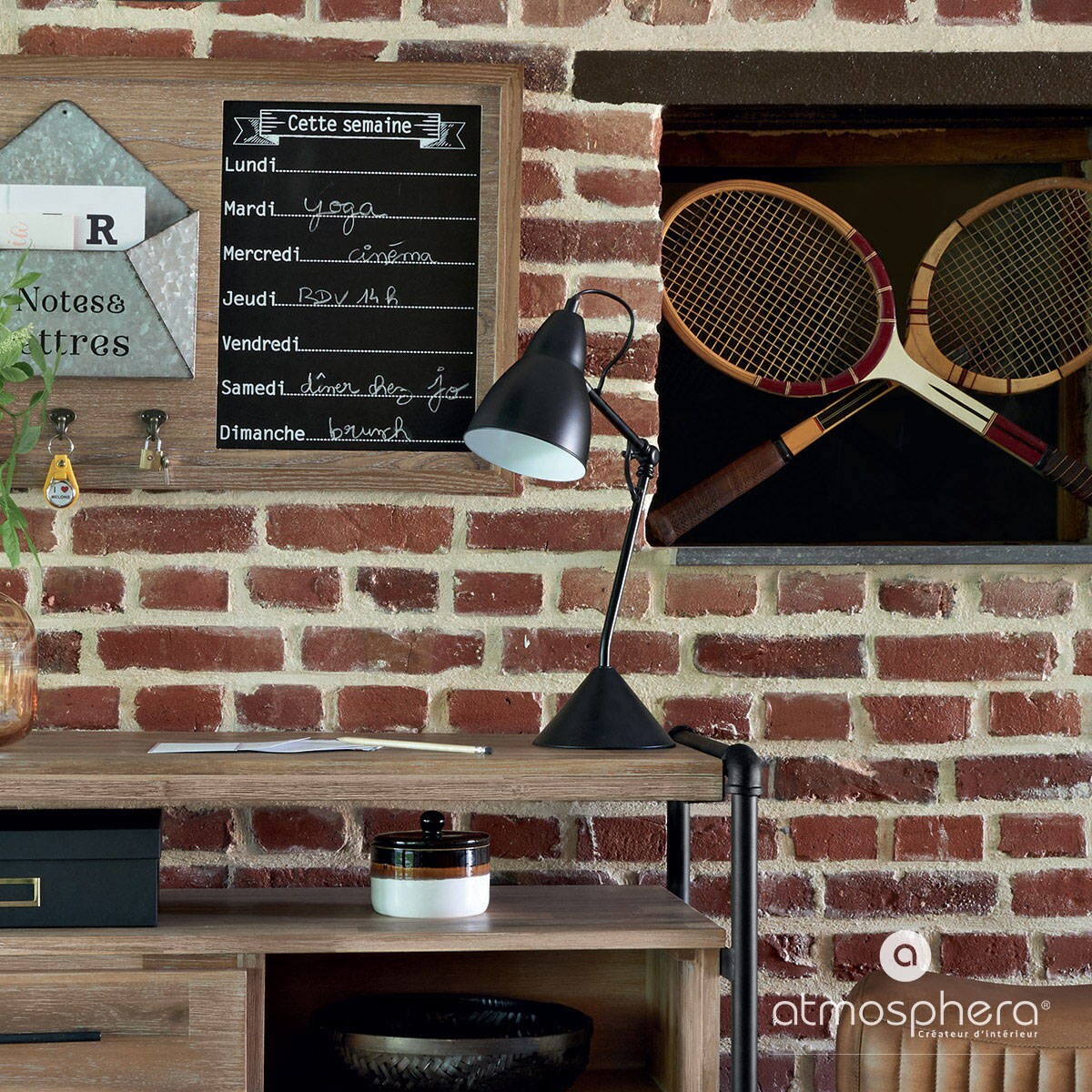 Lampa na biurko AUDE, metalowa, 62 cm