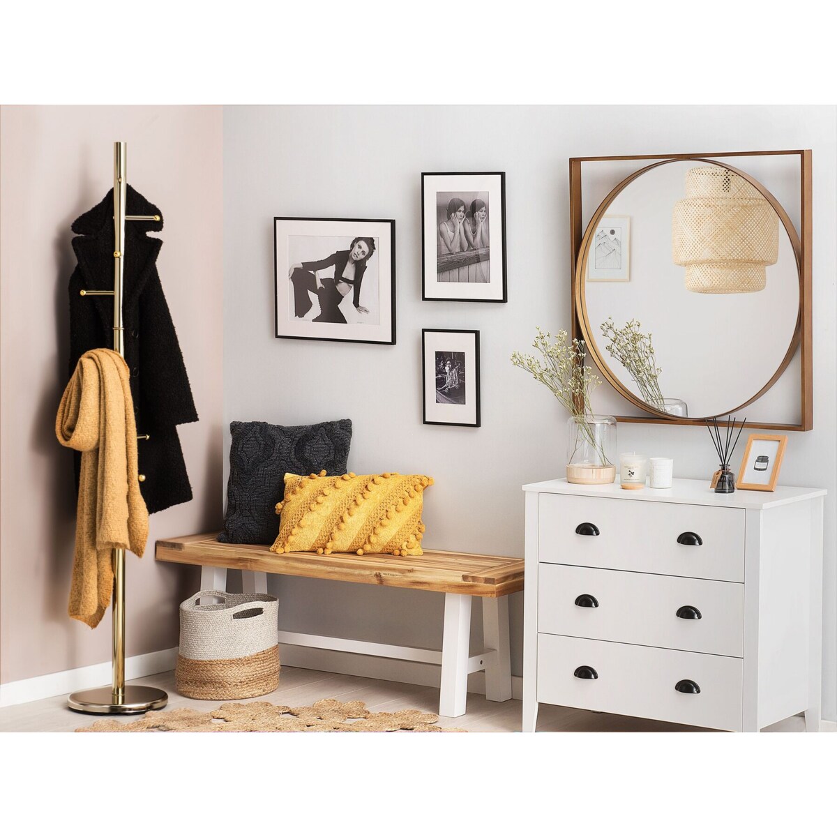 Wieszak złoty CLOVIS