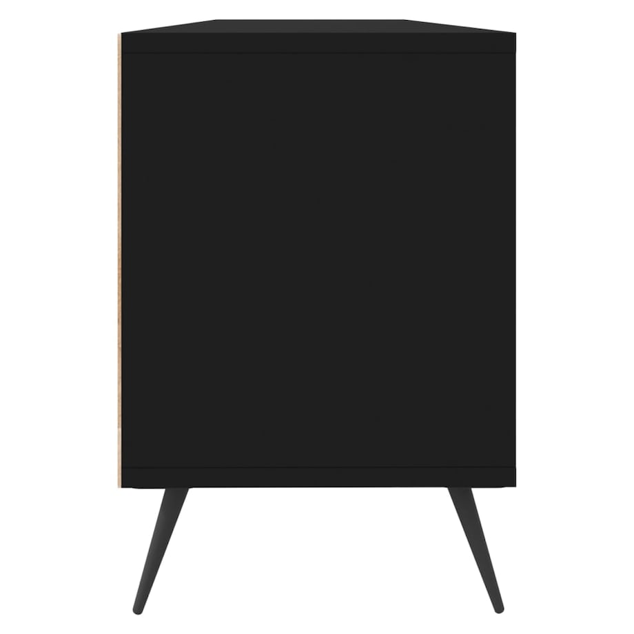 vidaXL Szafka pod TV, czarna, 150x30x44,5 cm, materiał drewnopochodny