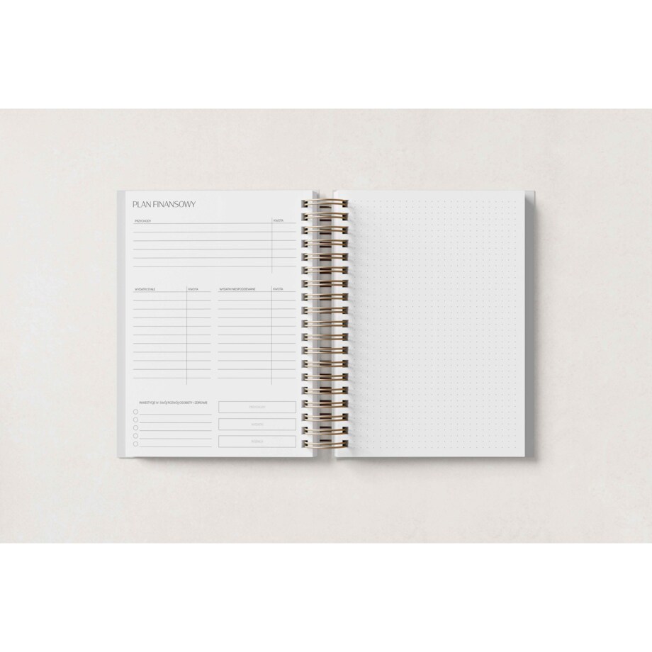 PLANNER NIEDATOWANY TYGODNIOWY – WHITE BEET