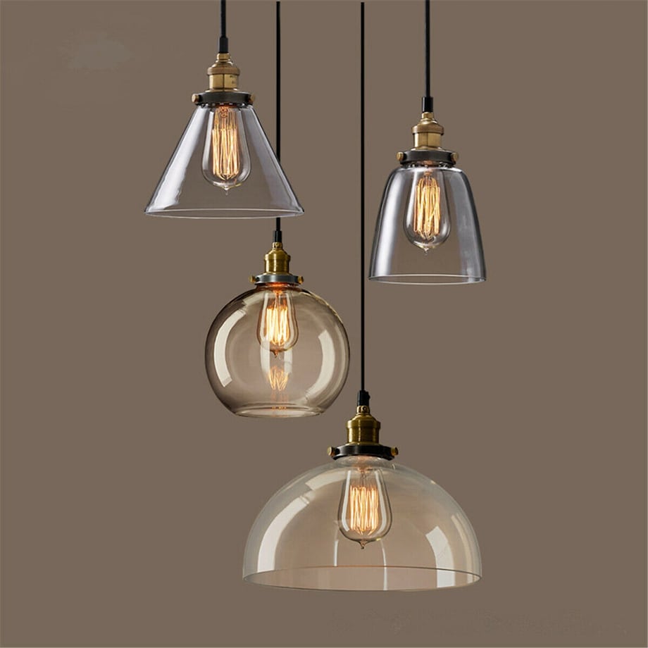 Lampa Wisząca Szklana Loft Industrial Kolory Verto