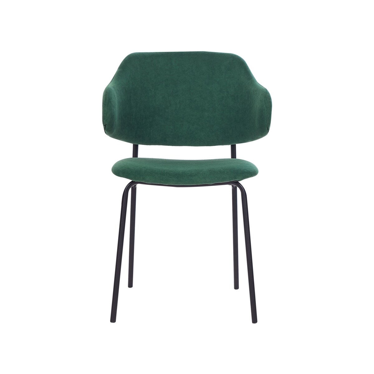 Zestaw 2 krzeseł do jadalni zielony KENAI