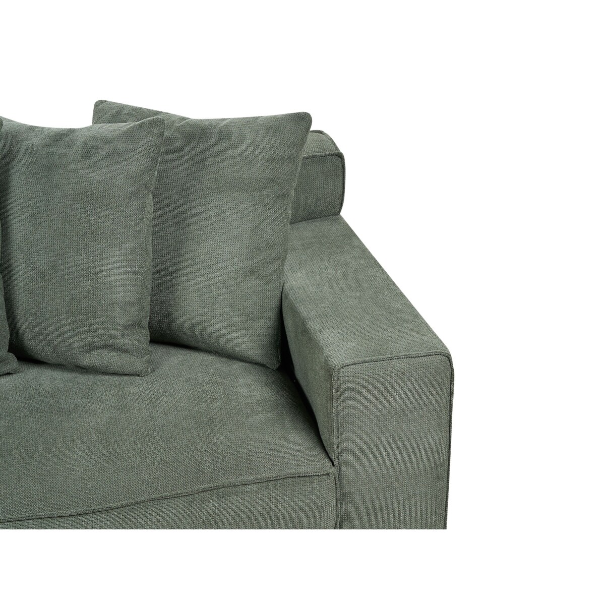 Sofa VISKAN Szenil Ciemnozielony dla 3 osób