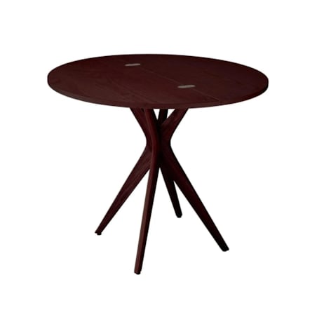 Stół półokrągły CUTTI 90x90 rozkładany orzech