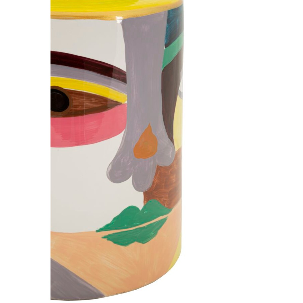 Osłonka dekoracyjna Piccassy Color Top, kolor wielokolorowy, ceramika, 19 x 19 x 28 cm, styl nowoczesny, na doniczkę do salonu, Mauro Ferretti