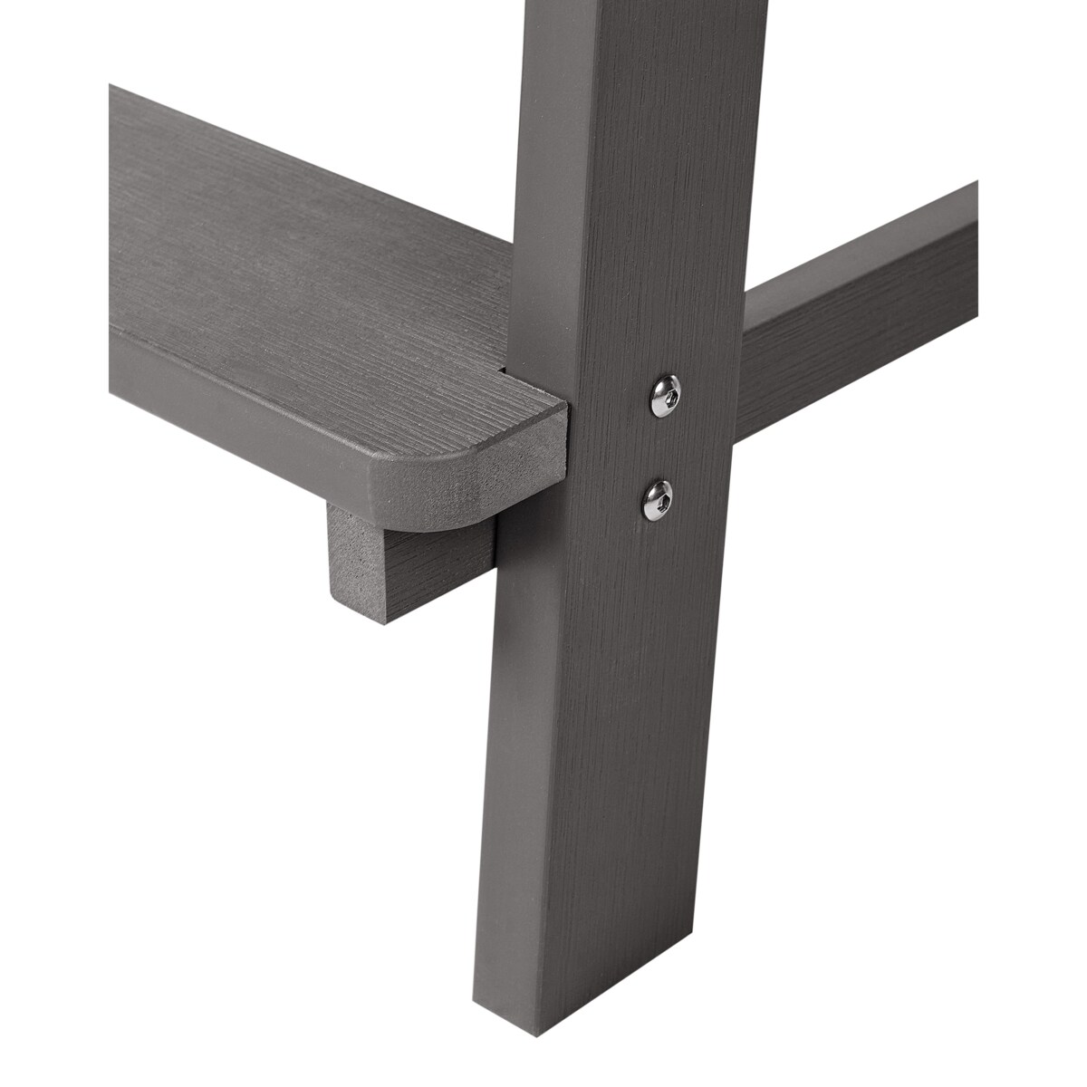 Krzesło barowe Materiał syntetyczny Ciemnoszary ADIRONDACK