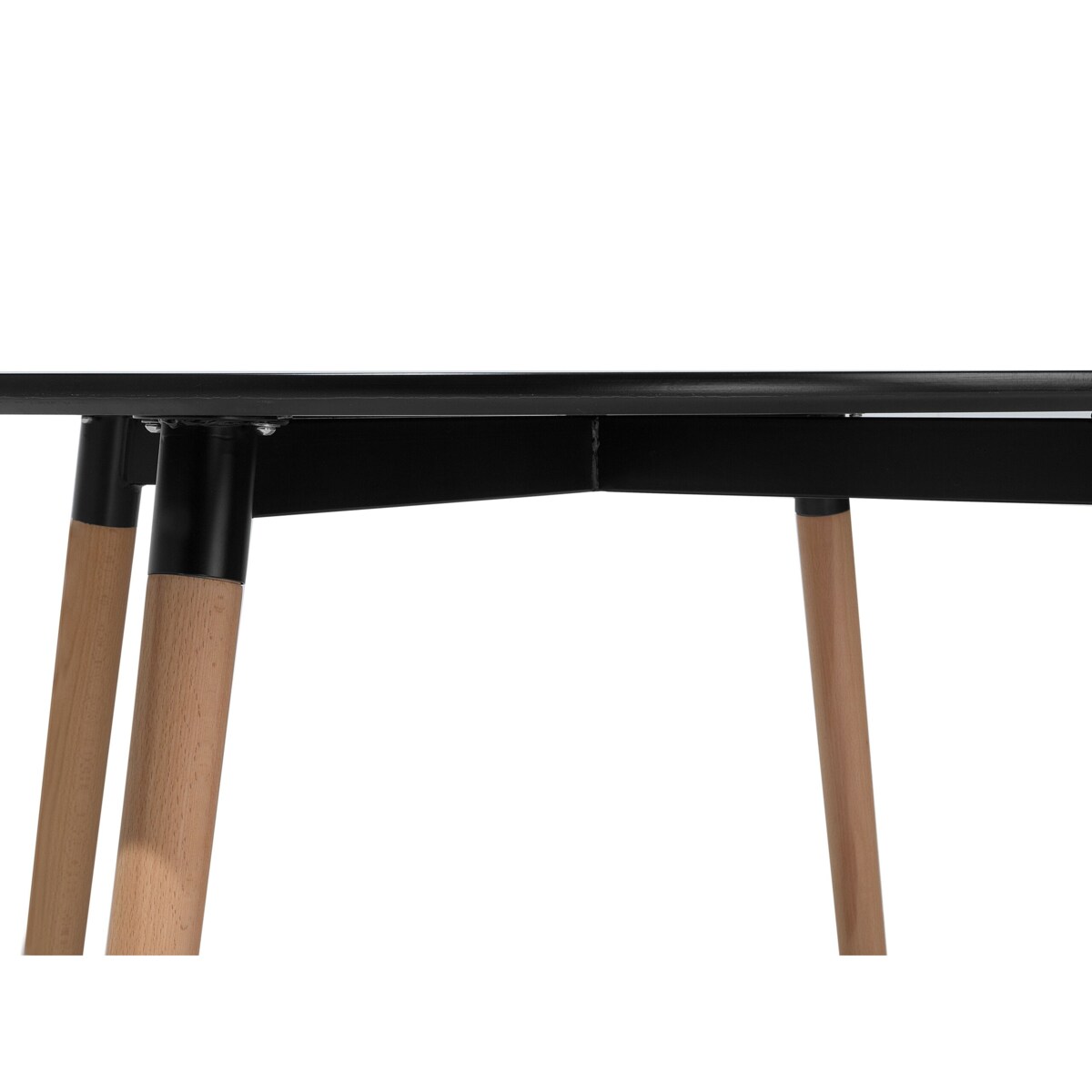 Stół do jadalni okrągły ⌀ 120 cm czarny BOVIO