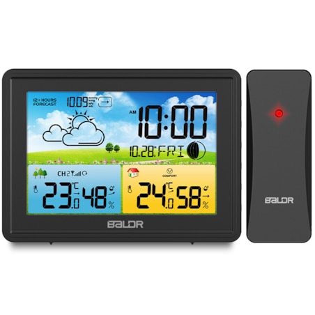 Bezprzewodowa stacja pogodowa pogody higrometr Baldr