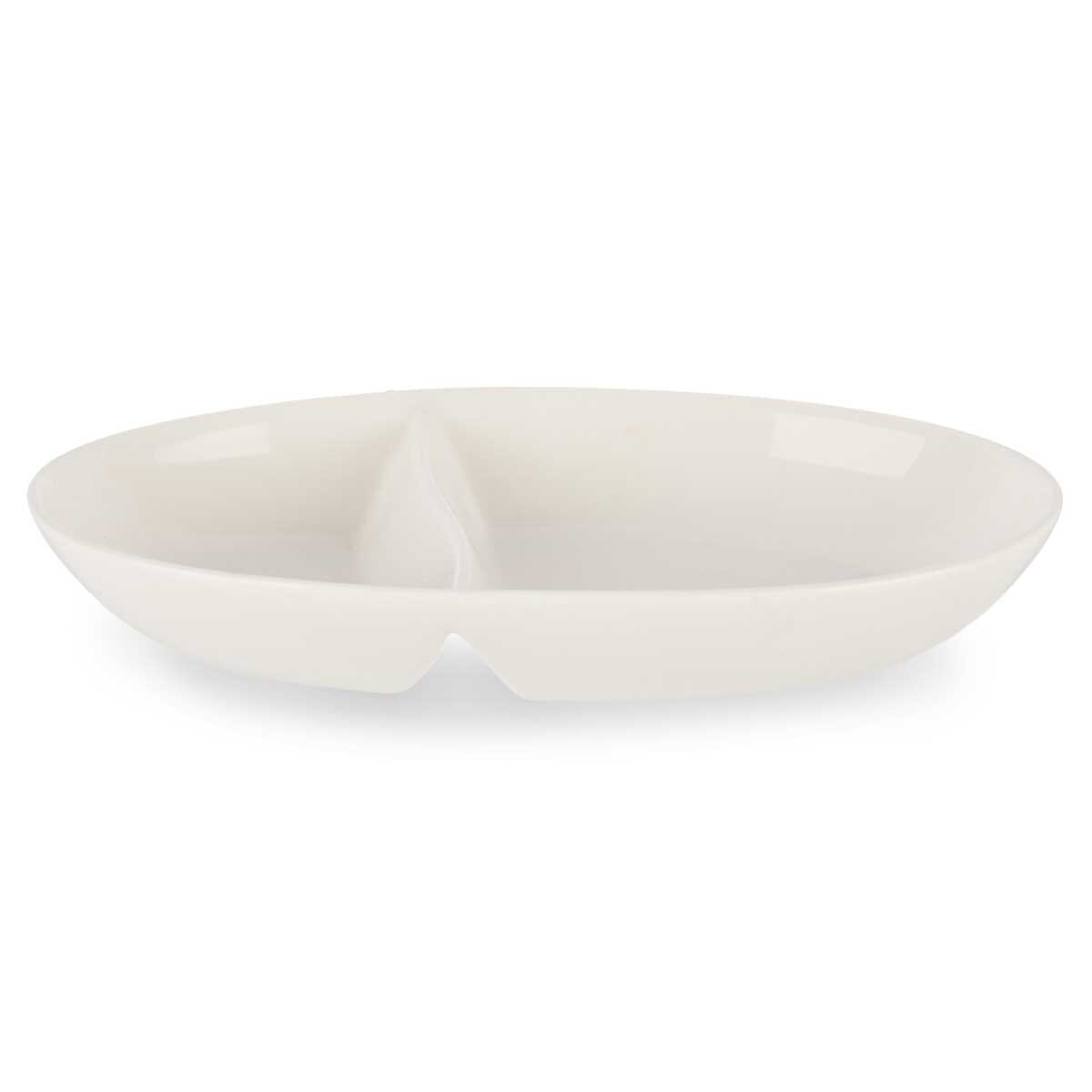 Talerz na przekąski porcelanowy OVAL, 12 x 20 x 3 cm