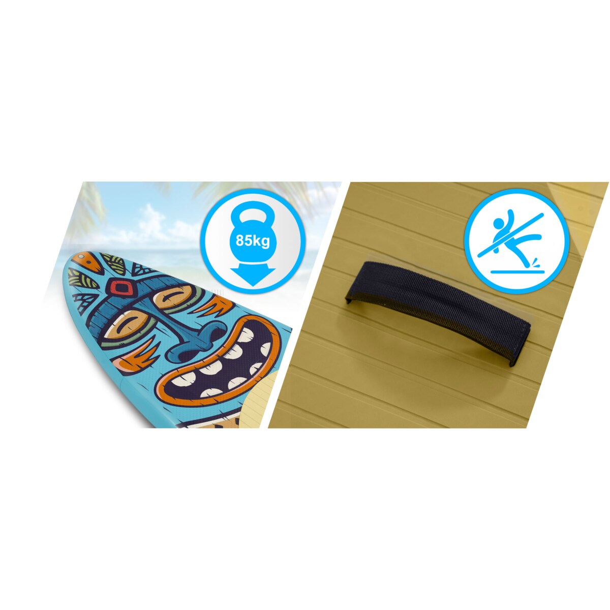 Deska SUP do pływania pompowana Paddle Aquasurf 275cm Soke ZESTAW