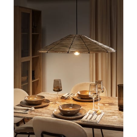 Lampa wisząca z trawy morskiej naturalna LUAGAN